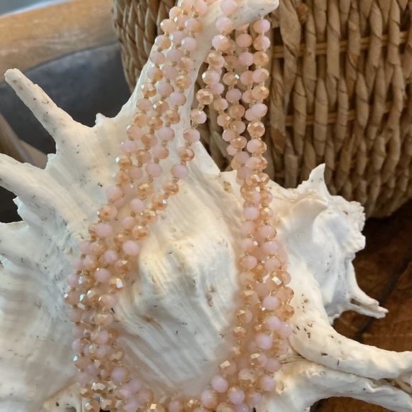 Pink quartz, long necklace - Picture 5 of 5